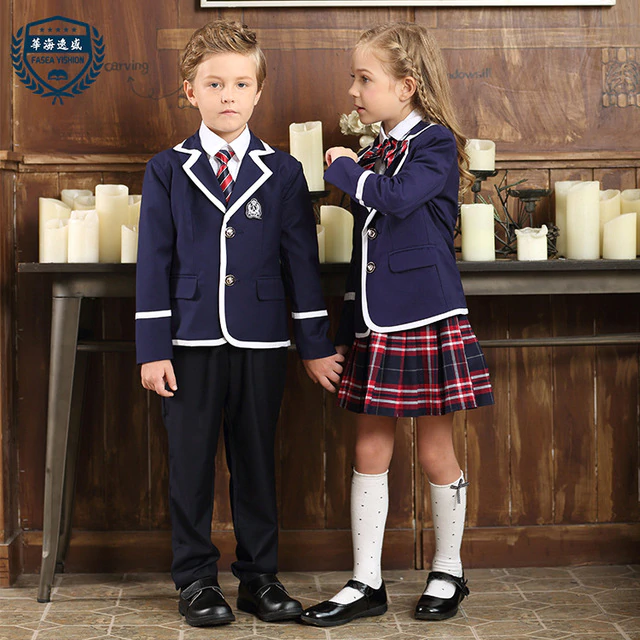 kids in school clothes